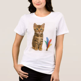 100 % Chance of Chaos - Bengal Kitten Stil T Shirt