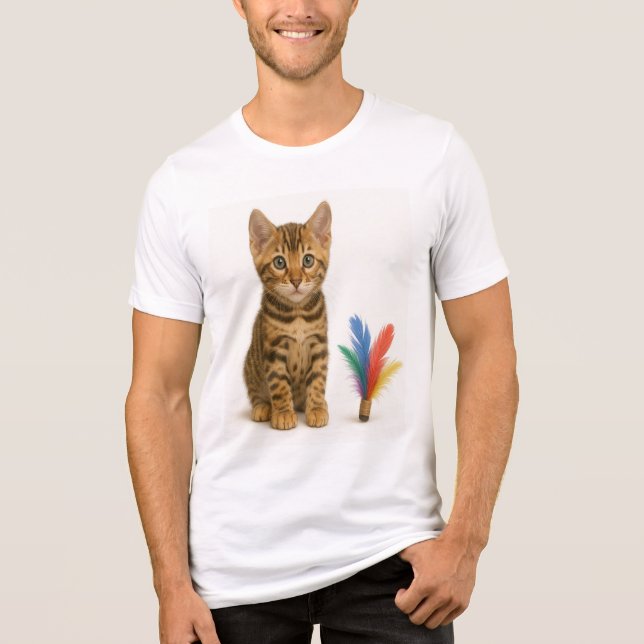 100 % Chance of Chaos - Bengal Kitten Stil T Shirt (Framsida)