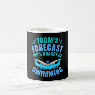 100% chans att simma Simma Swimmer Coach Manar Kaffemugg