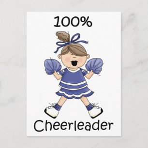 100 % CheerLedare - Brunet Vykort