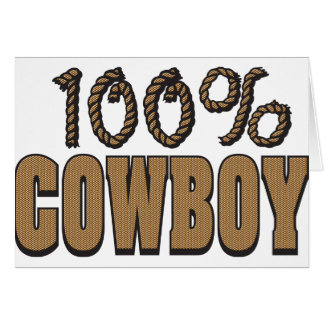 100 % Cowboy Hälsningskort