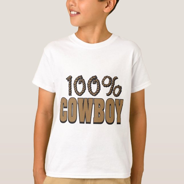 100 % Cowboy Tee Shirt (Framsida)