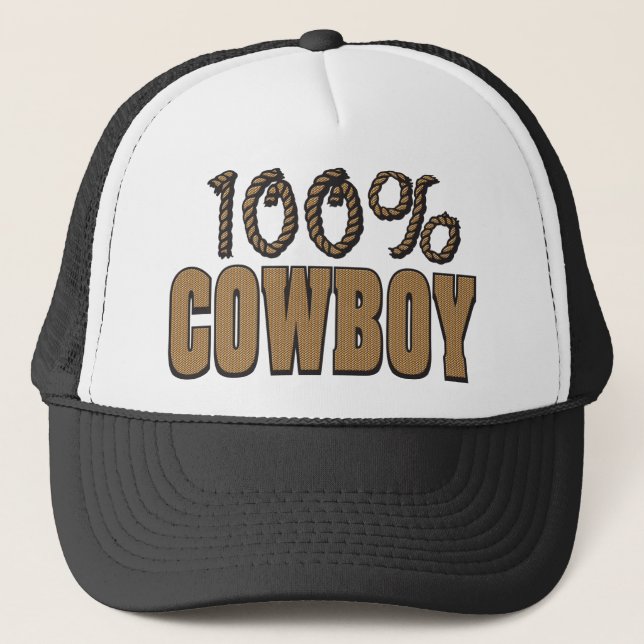 100 % Cowboy Truckerkeps (Framsida)