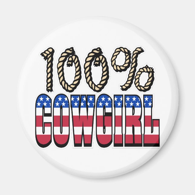 100% Cowgirl Magnet (Framsidan)
