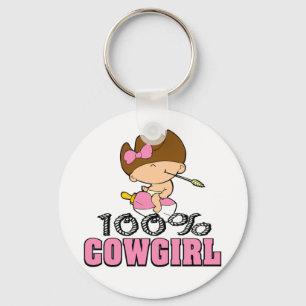100% Cowgirl Nyckelring