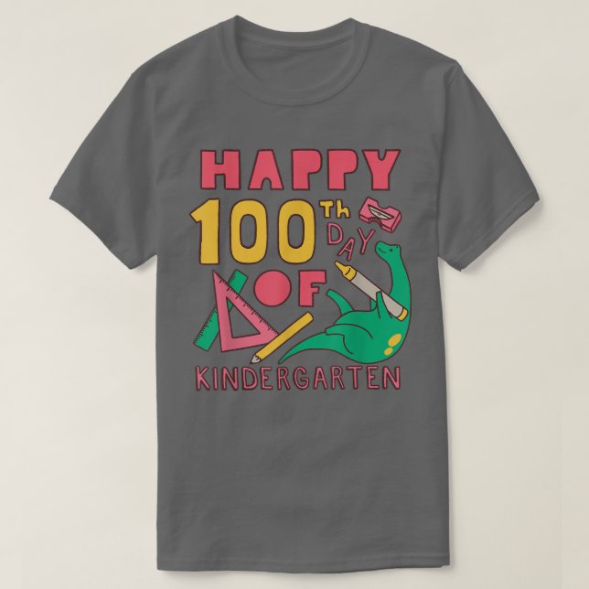 100 dagar 100-dagarsdagen i skolan Kindergarten T- T Shirt (Design framsida)