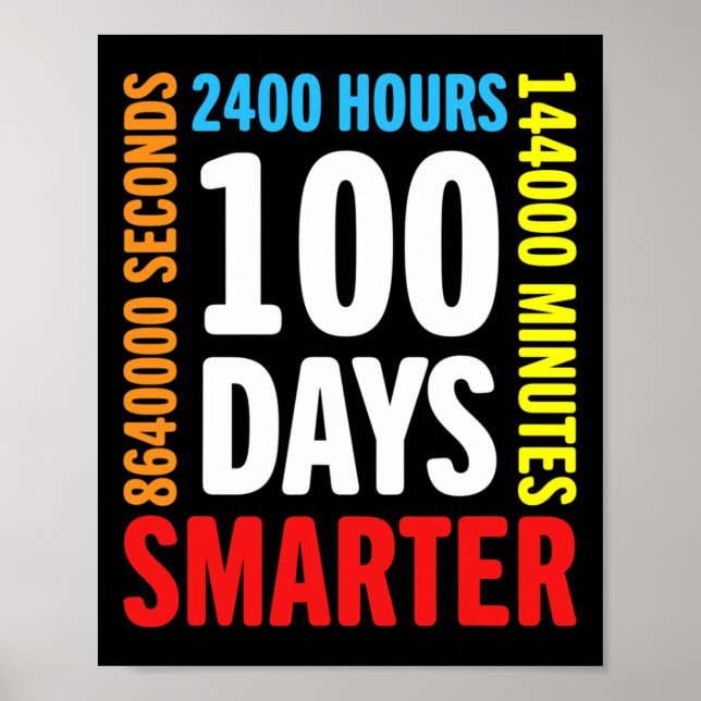 100 dagar 2 400 timmar 1 44 000 minuter Lycklig 10 Poster (Framsidan)