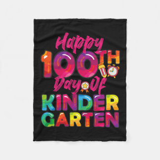 100 dagar alla Student Lärare Lycklig 100 KI-dagen Fleecefilt
