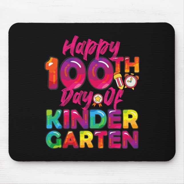 100 dagar alla Student Lärare Lycklig 100 KI-dagen Musmatta (Framsidan)