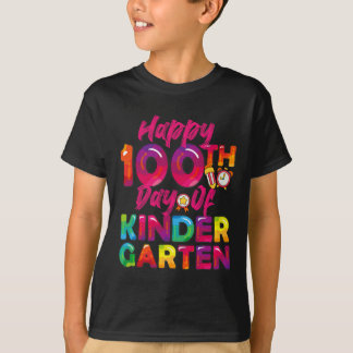 100 dagar alla Student Lärare Lycklig 100 KI-dagen T Shirt