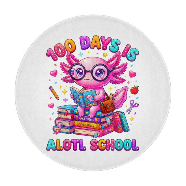 100 Dagar är Alotl Skola Axolotl Flickor (Framsidan)