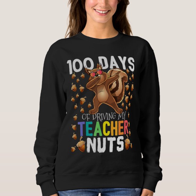 100 dagar att driva min lärare galen Dabbing Squir T Shirt (Framsida)