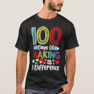 100 dagar att göra skillnad förskolor t shirt