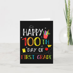 100 dagar av 100 dagar i Lycklig 100 Klass Kort