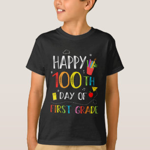 100 dagar av 100 dagar i Lycklig 100 Klass T Shirt