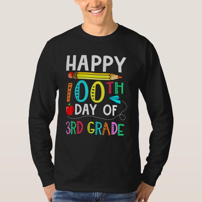 100 dagar av 100 skoldagar i Klass 100 dagar T Shirt (Framsida)
