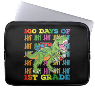 100 dagar av 1:a klass T Rex dinosaurieskola Laptop Fodral