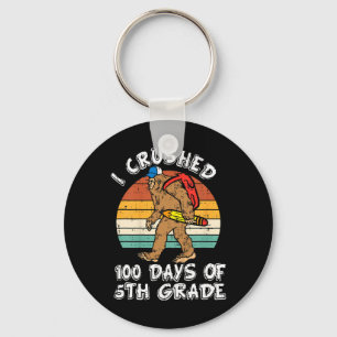 100 dagar av 5:e Klass Bigfoot 100-dagen Nyckelring
