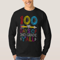 100 dagar av andra Klass Y'all Heart Teacher Stude