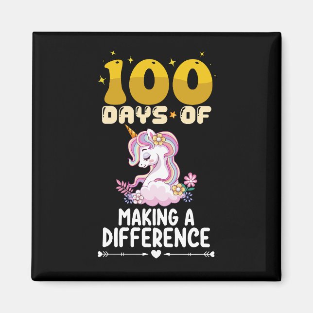 100 dagar av att göra en skillnad Enhörningsskolan Magnet (Framsidan)