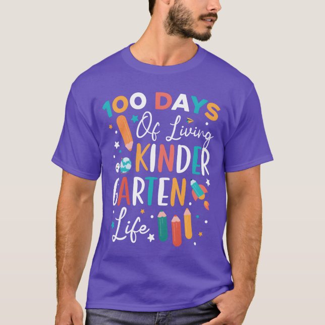 100 dagar av att leva förskoleliv skolvän t shirt (Framsida)
