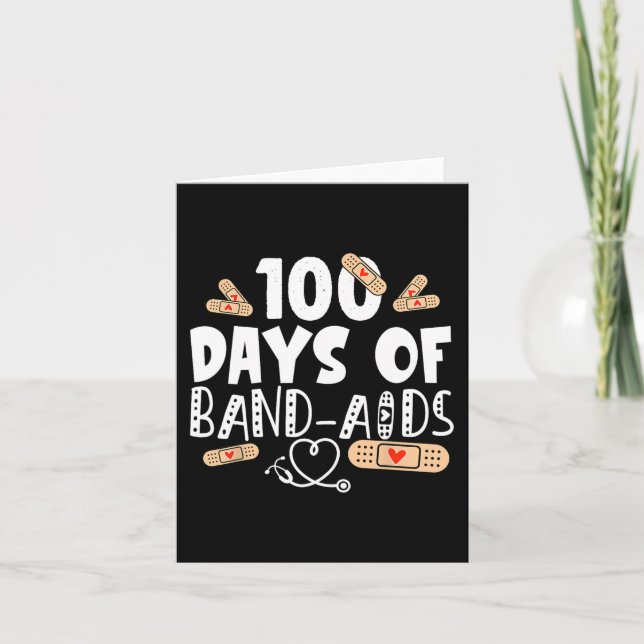 100 dagar av Band-aids - Skolsjuksköterskor 100 da Kort (Framsida)