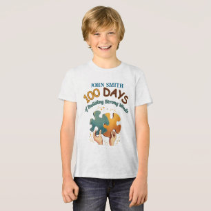 100 dagar av Byggnad med starka minnen: Pussel Bie T Shirt
