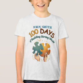 100 dagar av Byggnad med starka minnen: Pussel Bie T Shirt