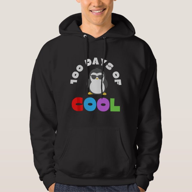 100 dagar av COOL Hundra dagar 100:e skoldagen  Hoodie (Framsida)
