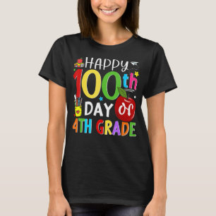 100 dagar av den 100:e skoldagen Klass Lycklig T Shirt
