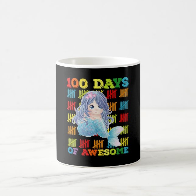 100 dagar av fantastisk havsfröken 100:e skoldagen kaffemugg (Center)