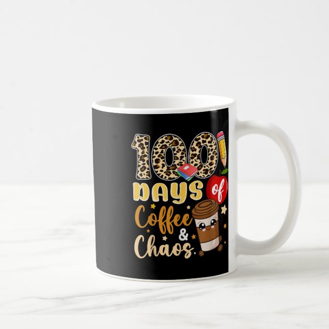 100 dagar av kaffe Chaos Shirt 100 dagar Kaffemugg (Höger)