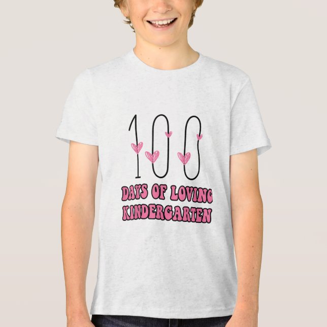 100 dagar av kärlek för förskolelärare Vale T Shirt (Framsida)