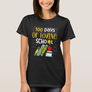 100 dagar av kärlek till skolan Leopard 100:e dage T Shirt
