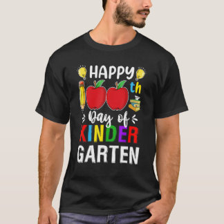 100 dagar av Kindergarten Lycklig 100-dagarsdagen  T Shirt