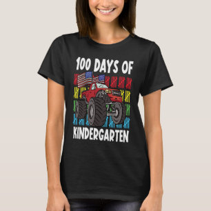 100 dagar av Kindergarten Mosnter Lastbil American T Shirt