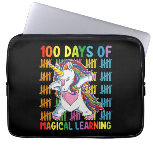 100 dagar av magiskt lärande enhörningsskola laptop fodral