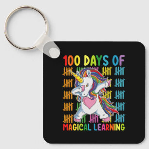 100 dagar av magiskt lärande Enhörningsskolan Nyckelring