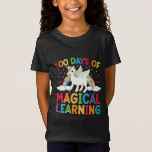 100 dagar av magiskt lärande Skolans enhörningsfli T Shirt