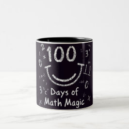 100 dagar av Math Magic Två-Tonad Mugg