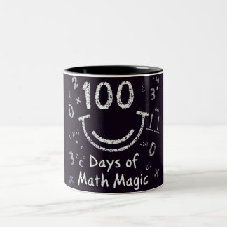 100 dagar av Math Magic Två-Tonad Mugg