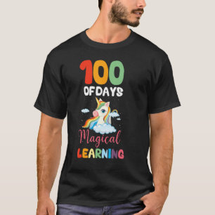 100 dagar av regnbåge för magiskt lärande 100 D T Shirt