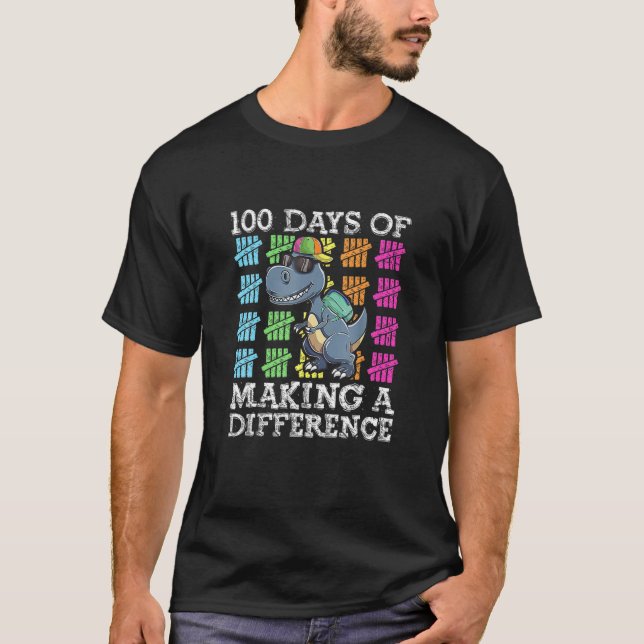100 dagar av Skapar skillnad T Shirt (Framsida)