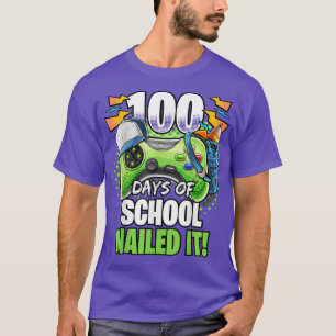 100 dagar av skolan har serverat videospel Kinderg T Shirt