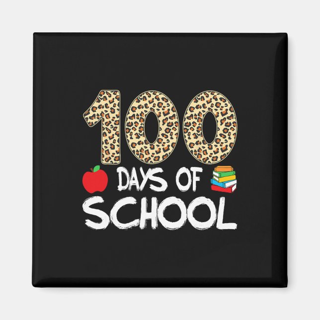 100 dagar av skolan lärare leopard 100: e dagen av magnet (Framsidan)