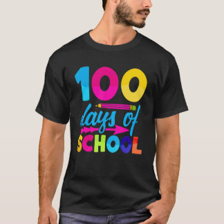 100 dagar av skolan Roligt 100 dagar ljusare för t Shirt