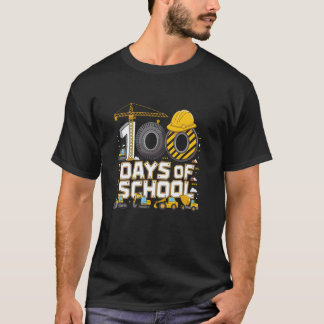 100 dagar av skolans byggfordon studenter  t shirt