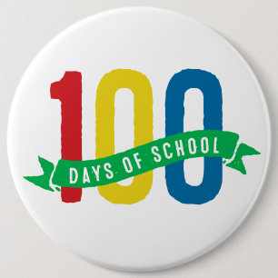 100 dagar av skolar knäppas knapp