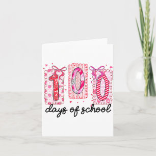 100 dagar av skoldoktor Coquette Valentine-flickor Kort