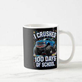 100 Dagar Av Skolmonster Truck 100:e Dag Av Skolan Kaffemugg
